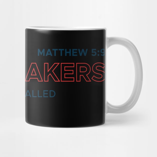 Matthew 5:9 Bible Verse Merch by adcastaway